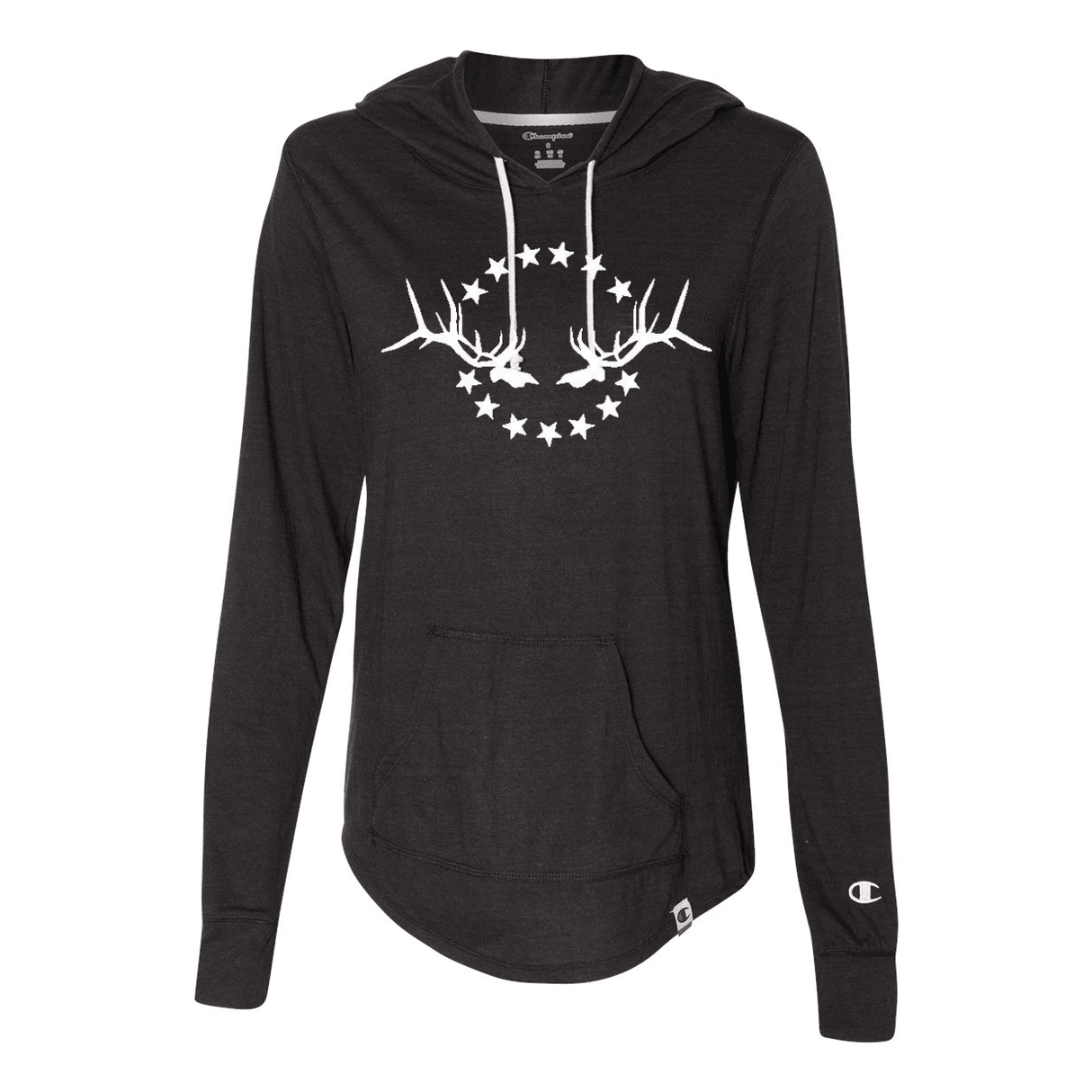 Women's Lightweight Shirt: Simple White Logo - Liberty Game Calls