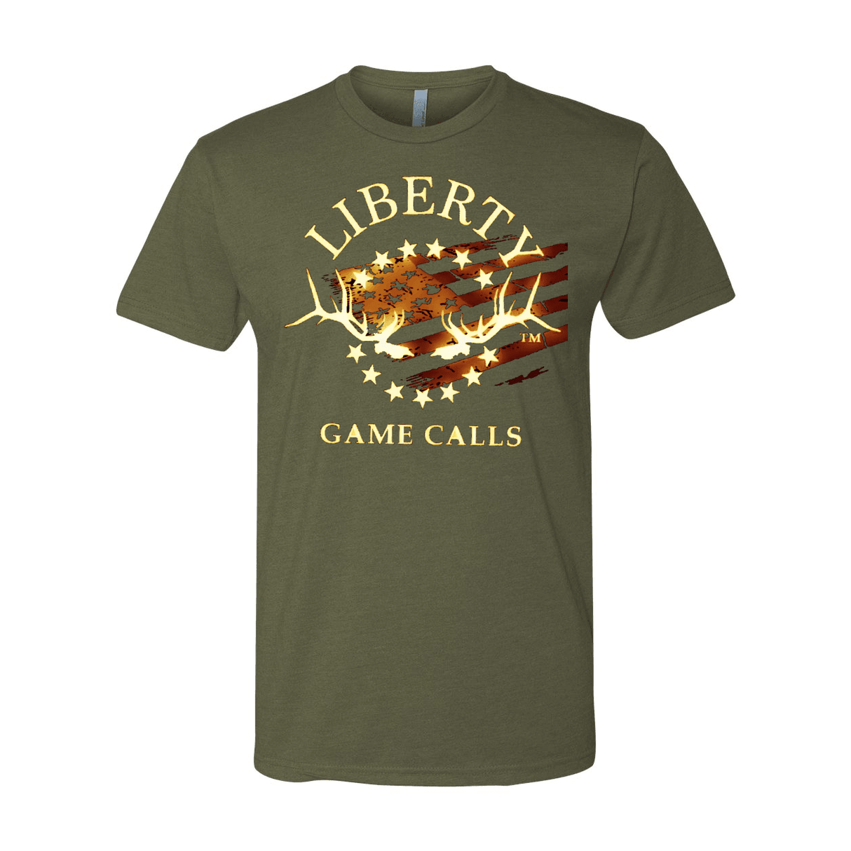 Men's T Shirt: Fade-Out Logo - Liberty Game Calls