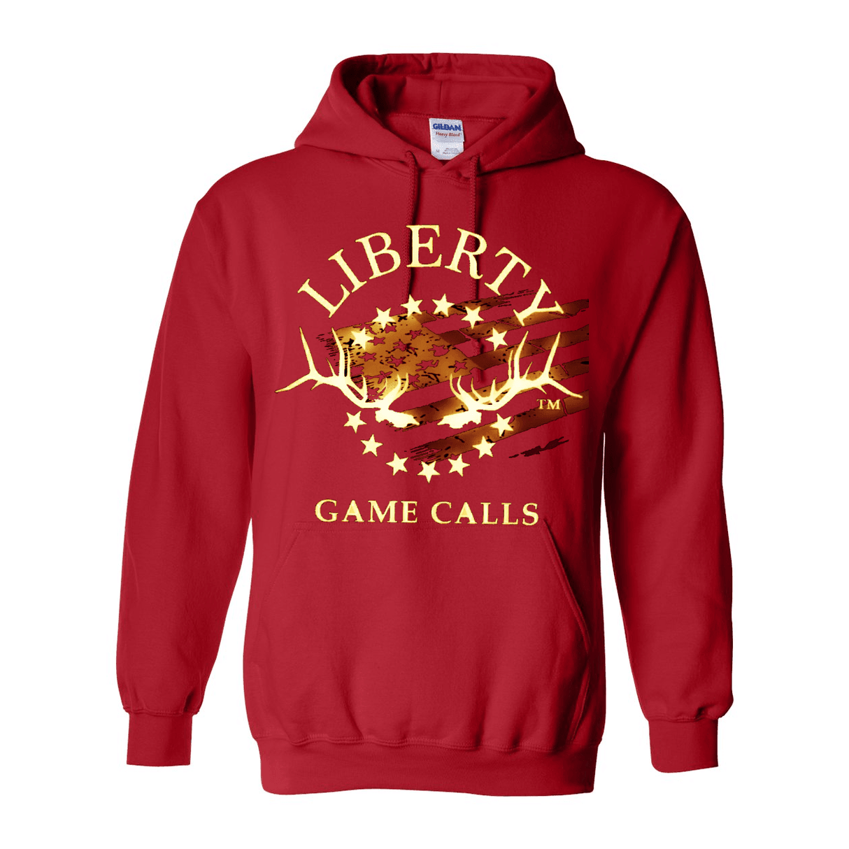 Hooded Sweatshirt: Fade-Out Logo - Liberty Game Calls