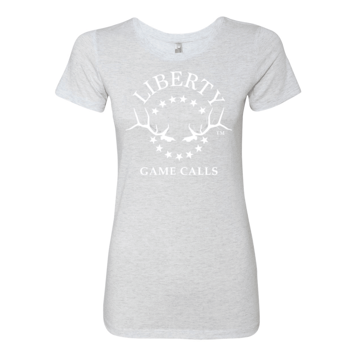 Women's T-Shirt: White Logo - Liberty Game Calls