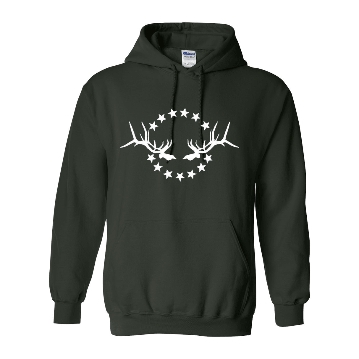 Hooded Sweatshirt: White Logo - Liberty Game Calls