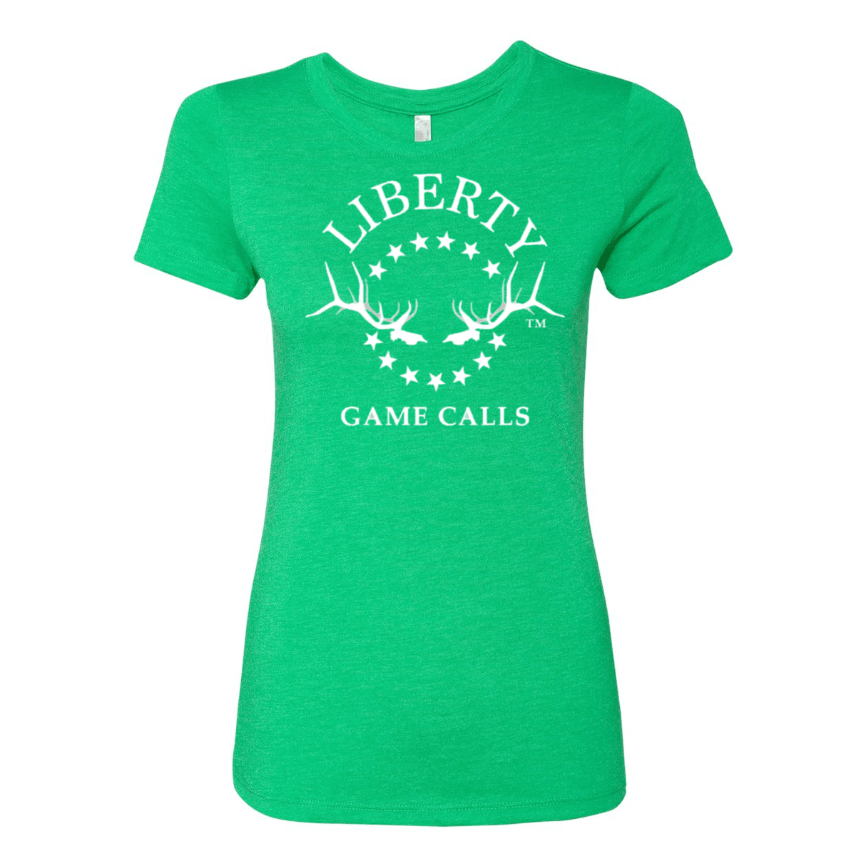Women's T-Shirt: White Logo - Liberty Game Calls