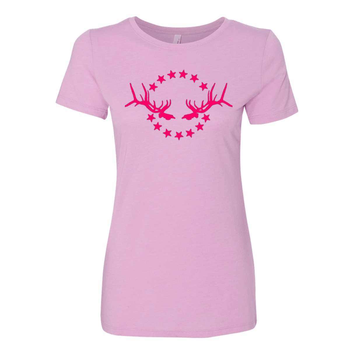 Women's T-Shirt: Simple Pink Logo - Liberty Game Calls
