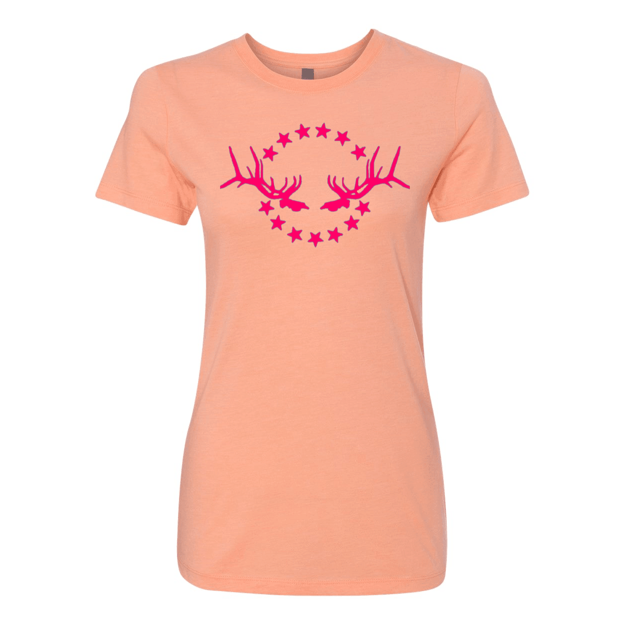 Women's T-Shirt: Simple Pink Logo - Liberty Game Calls