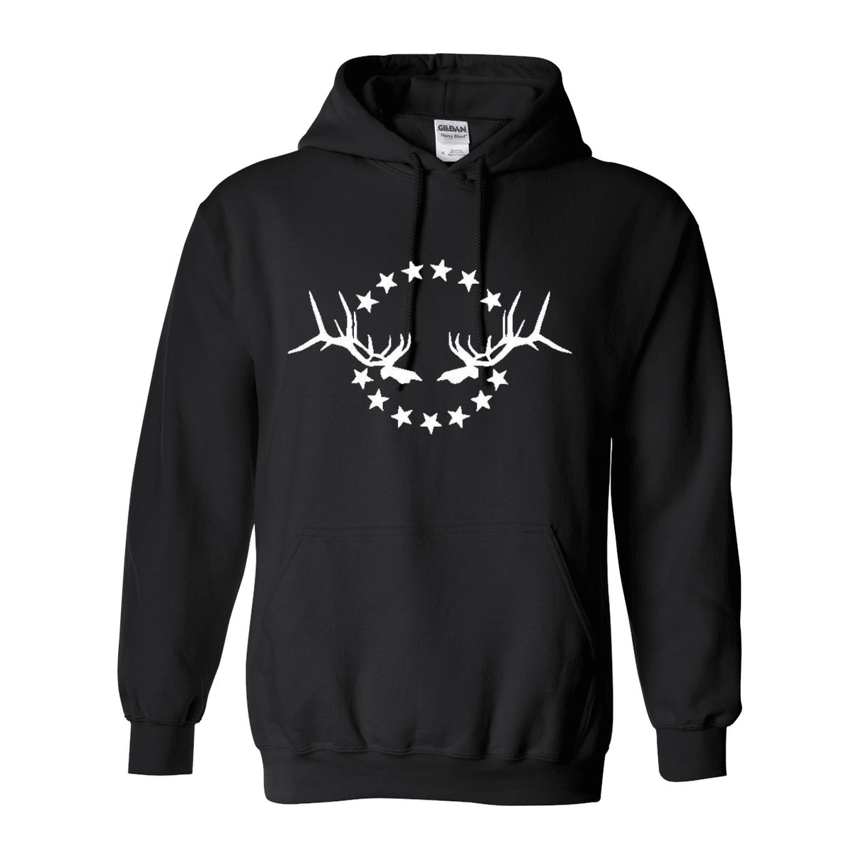 Hooded Sweatshirt: White Logo - Liberty Game Calls