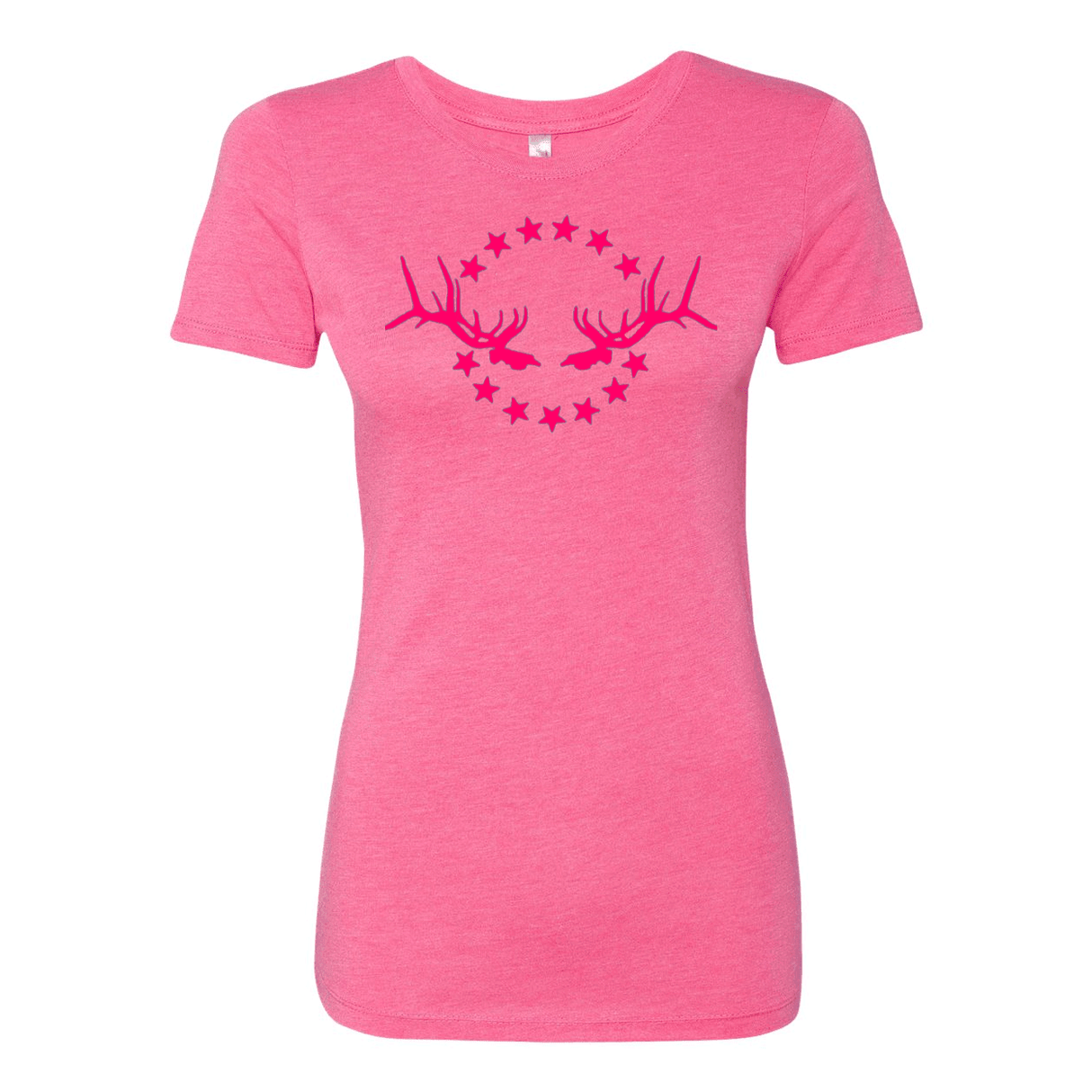 Women's T-Shirt: Simple Pink Logo - Liberty Game Calls
