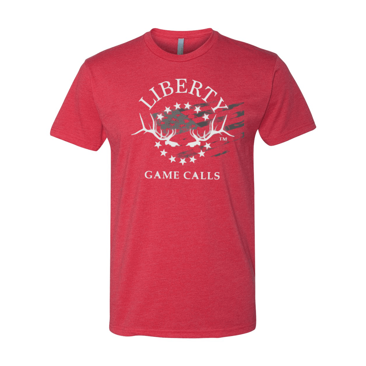 Men's T-Shirt: White Flag Logo - Liberty Game Calls