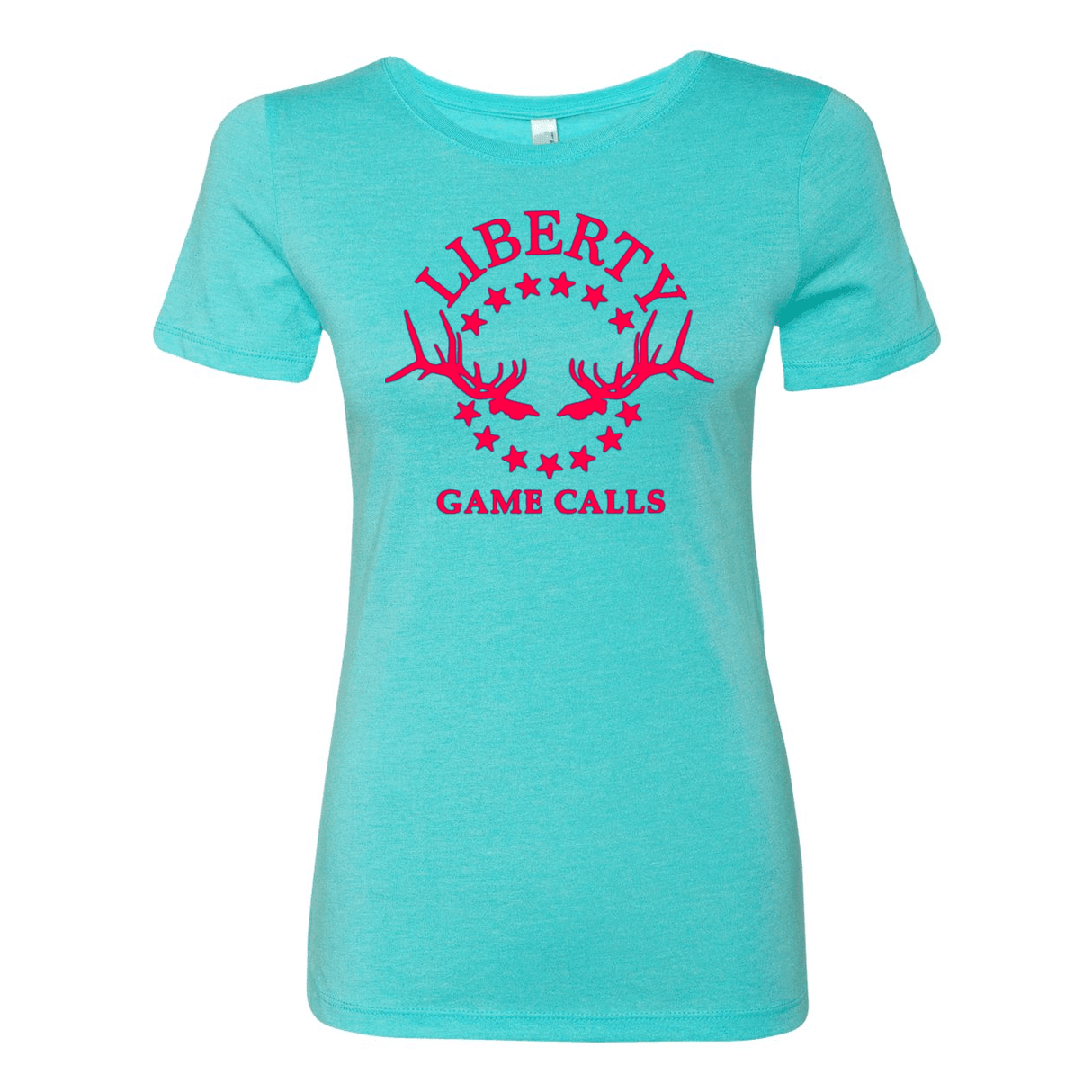 Women's T-Shirt: Pink Logo - Liberty Game Calls