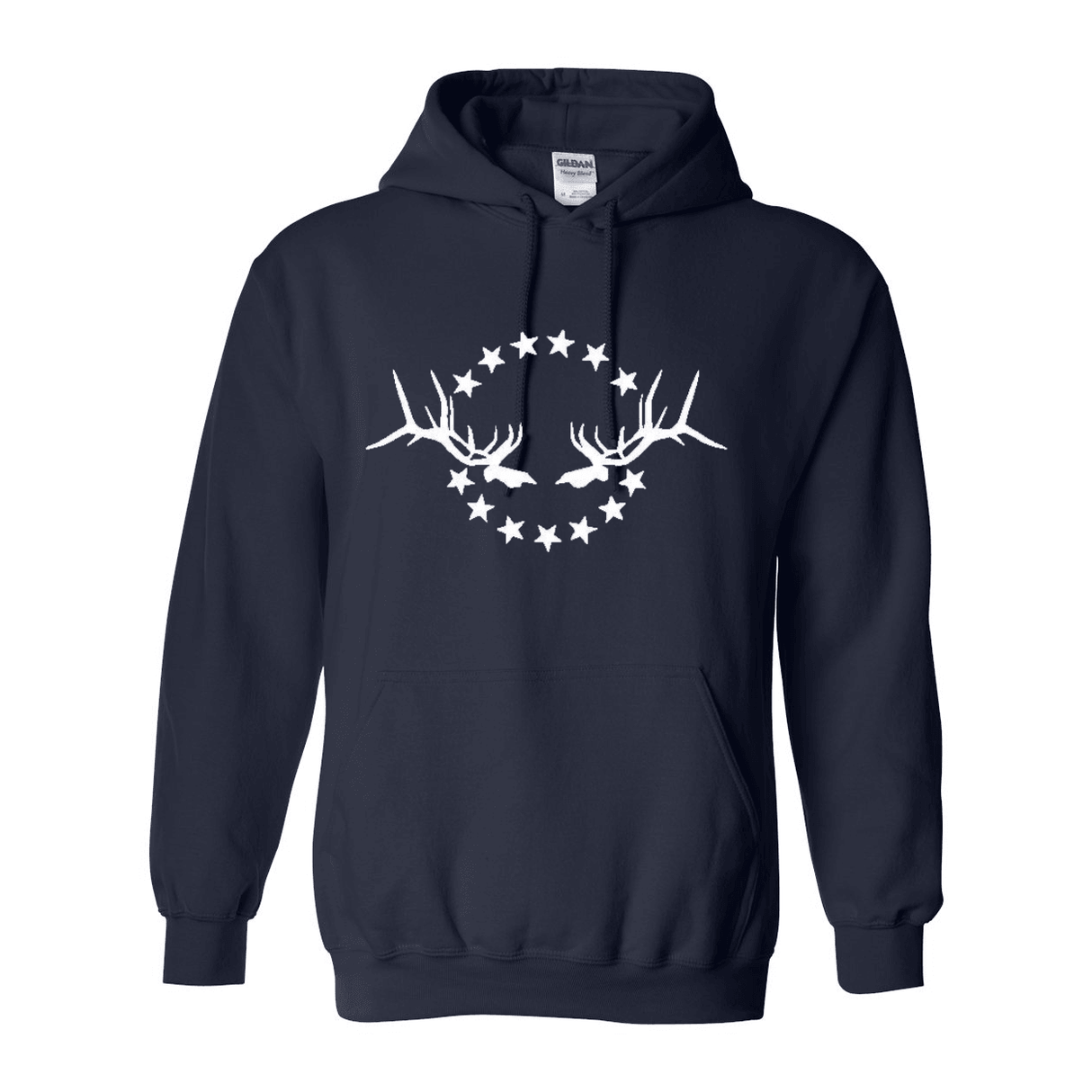 Hooded Sweatshirt: White Logo - Liberty Game Calls