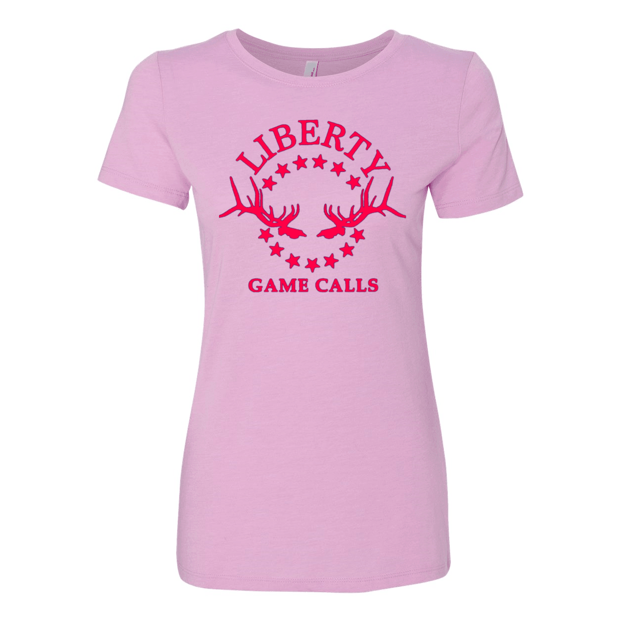 Women's T-Shirt: Pink Logo - Liberty Game Calls