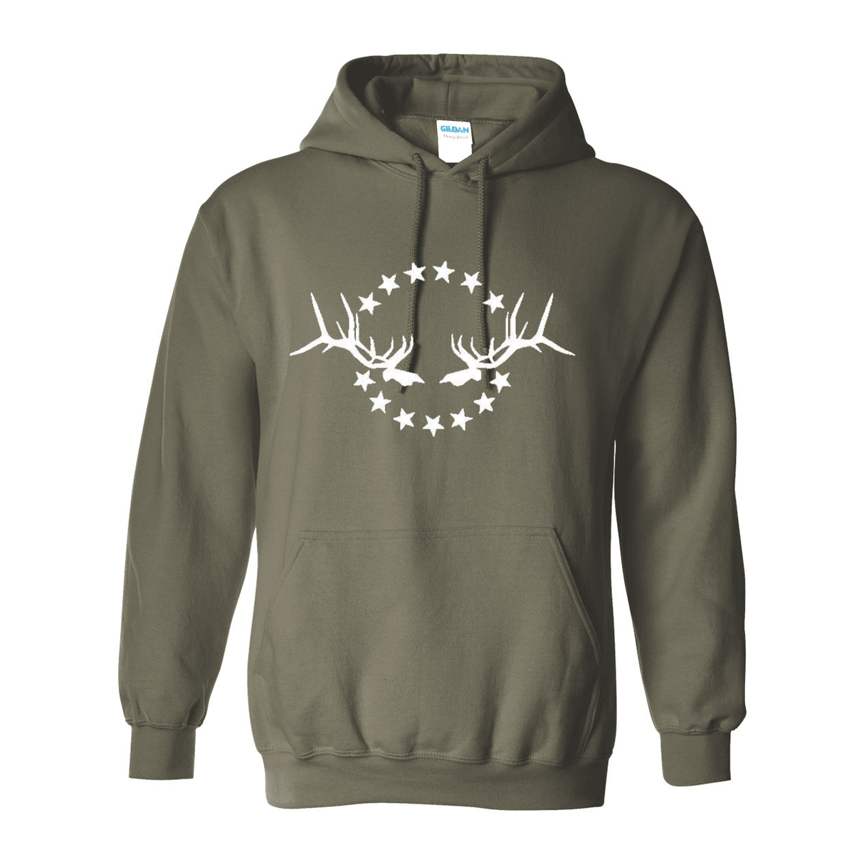 Hooded Sweatshirt: White Logo - Liberty Game Calls