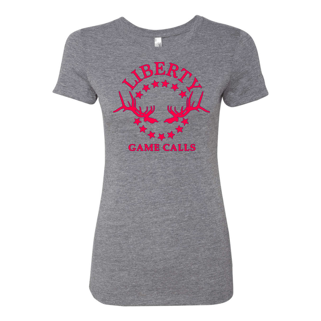 Women's T-Shirt: Pink Logo - Liberty Game Calls