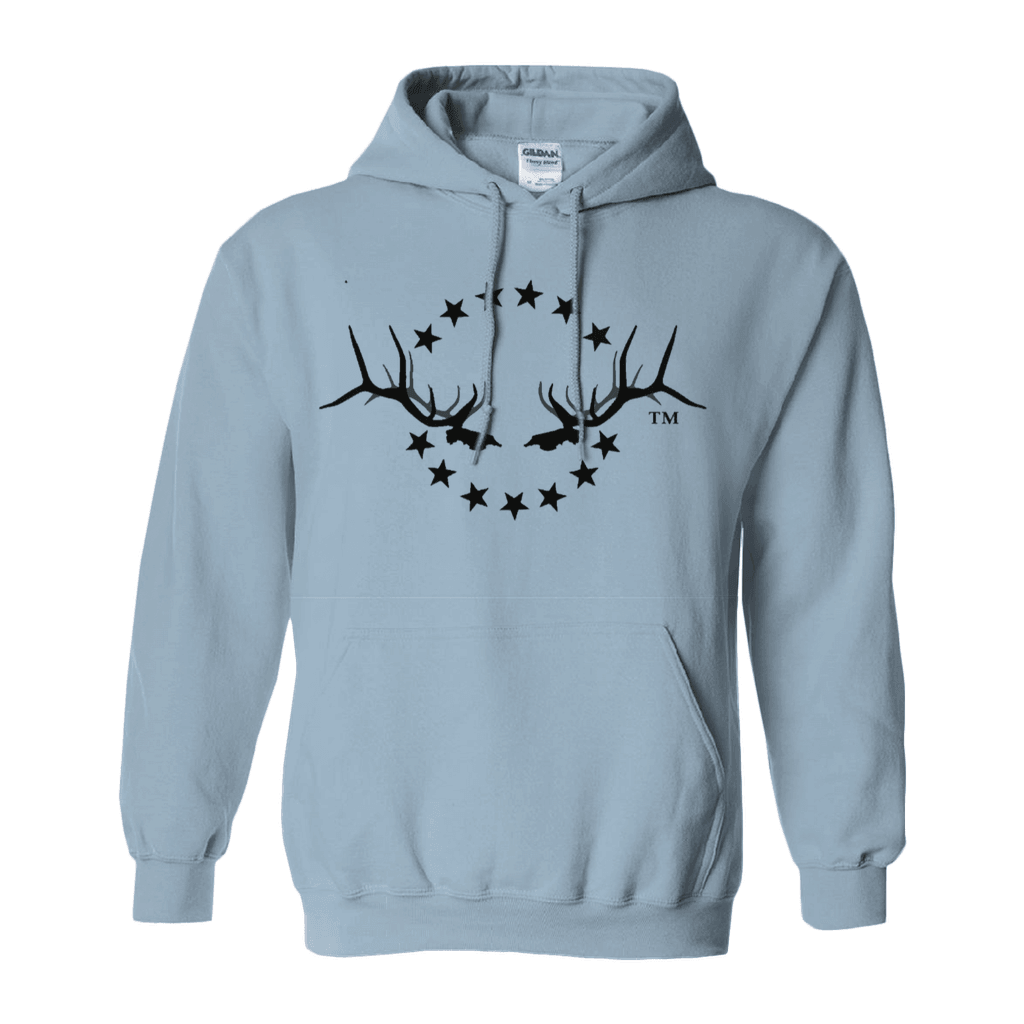 Hooded Sweatshirt with Elk Logo - Liberty Game Calls