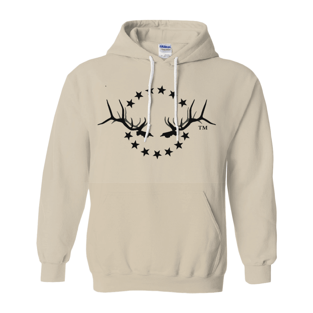 Hooded Sweatshirt with Elk Logo - Liberty Game Calls