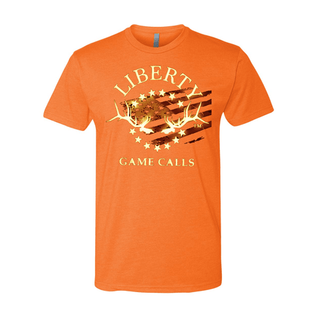 Men's T-Shirt: Fade-Out Logo - Liberty Game Calls 