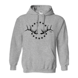 Hooded Sweatshirt with Elk Logo - Liberty Game Calls 