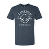 Men's T-Shirt: White Logo - Liberty Game Calls 