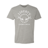 Men's T-Shirt: White Logo - Liberty Game Calls 