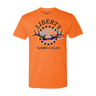 Men's T-Shirt: Thin Blue Line Flag Logo - Liberty Game Calls 
