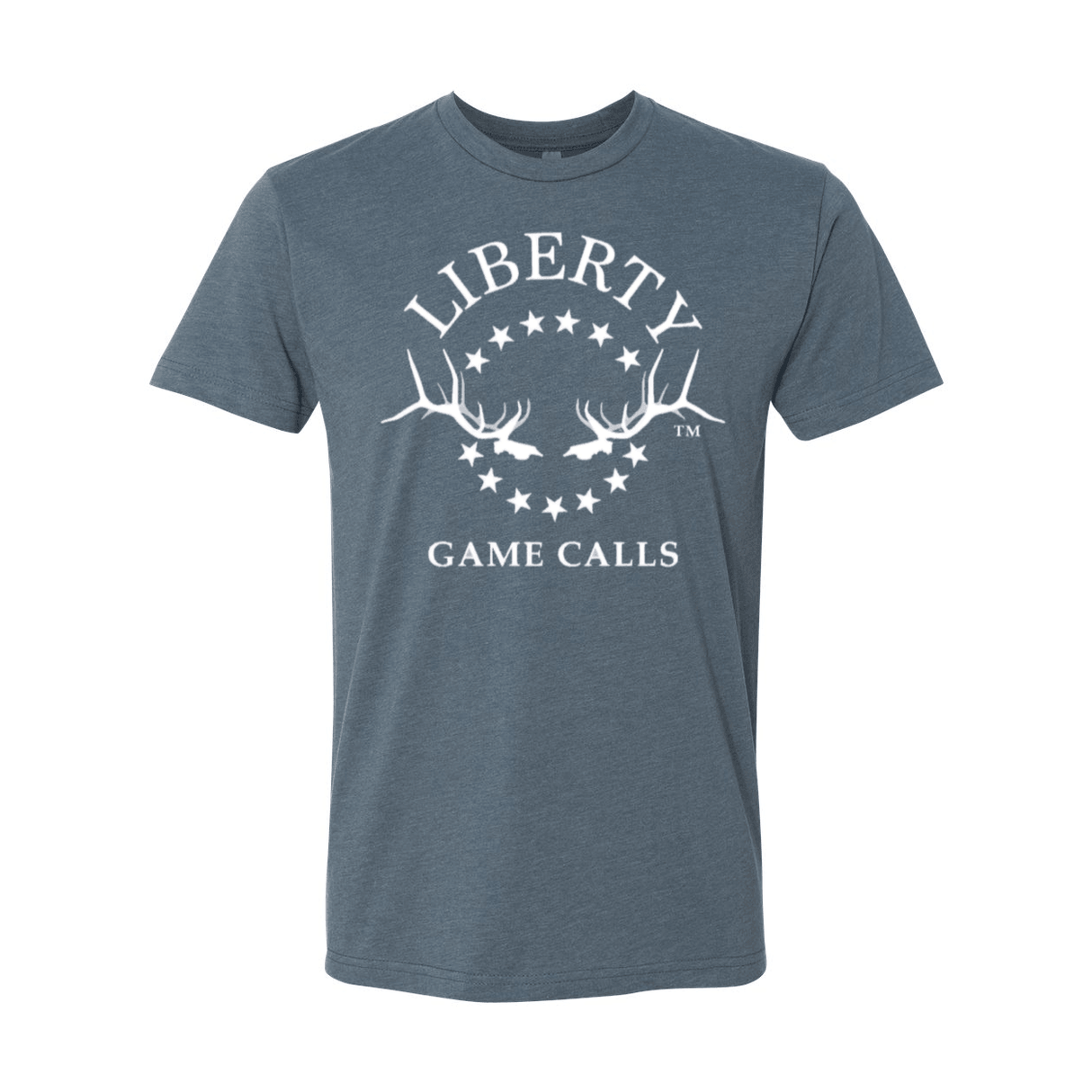 Men's T-Shirt: White Logo - Liberty Game Calls 