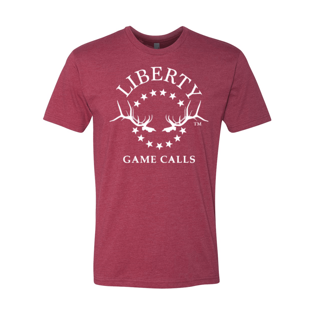 Men's T-Shirt: White Logo - Liberty Game Calls 