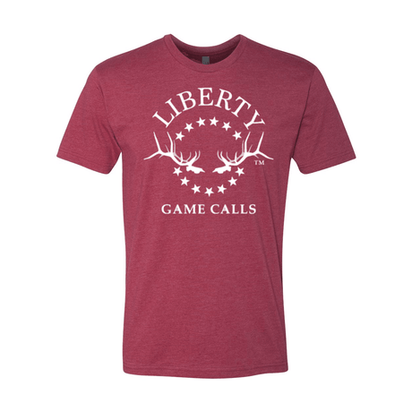Men's T-Shirt: White Logo - Liberty Game Calls 