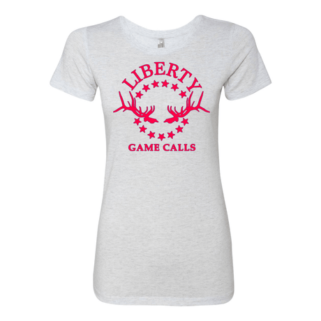 Women's T-Shirt: Pink Logo - Liberty Game Calls 