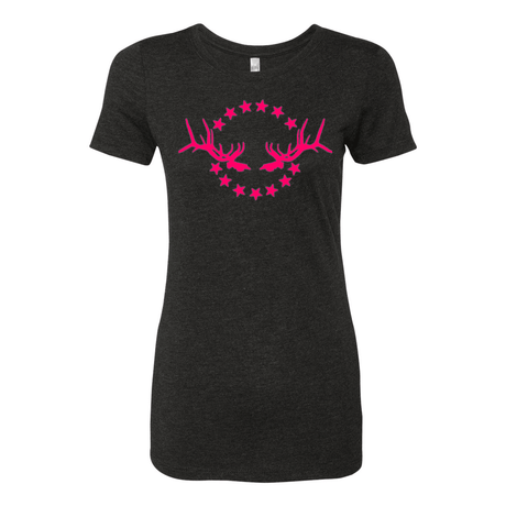 Women's T-Shirt: Simple Pink Logo - Liberty Game Calls 