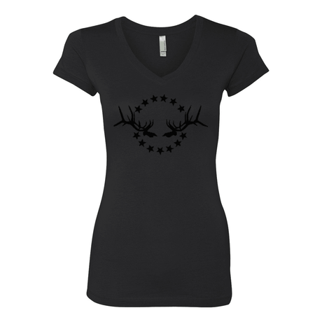 Women's T-Shirt: Simple Black Logo - Liberty Game Calls 