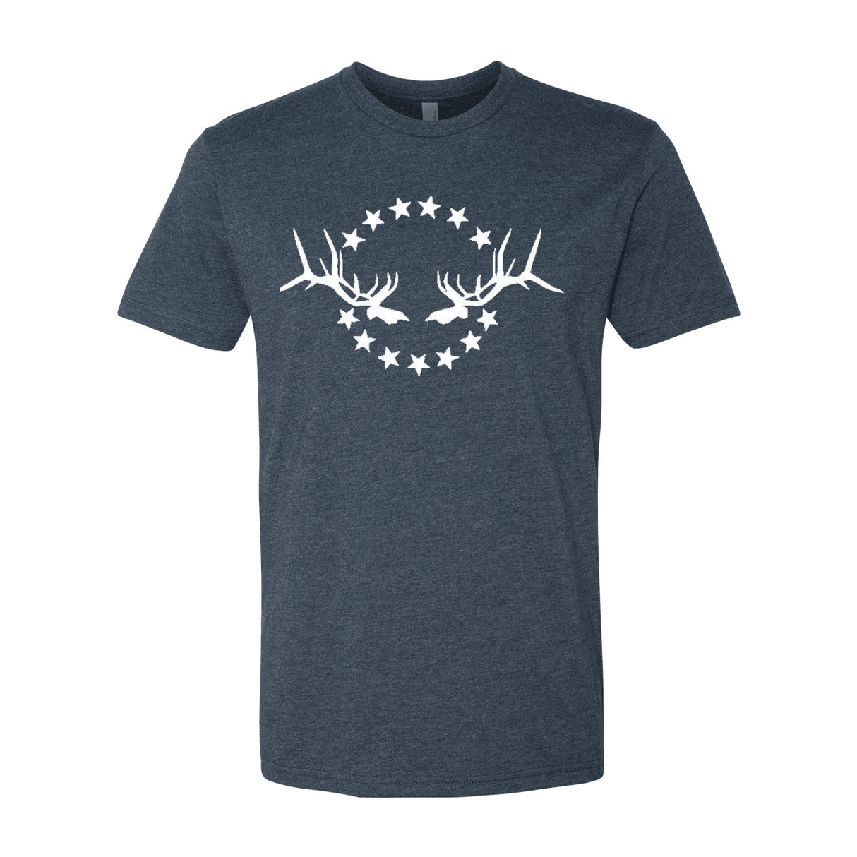 Men's T-Shirt: Simple White Logo - Liberty Game Calls 