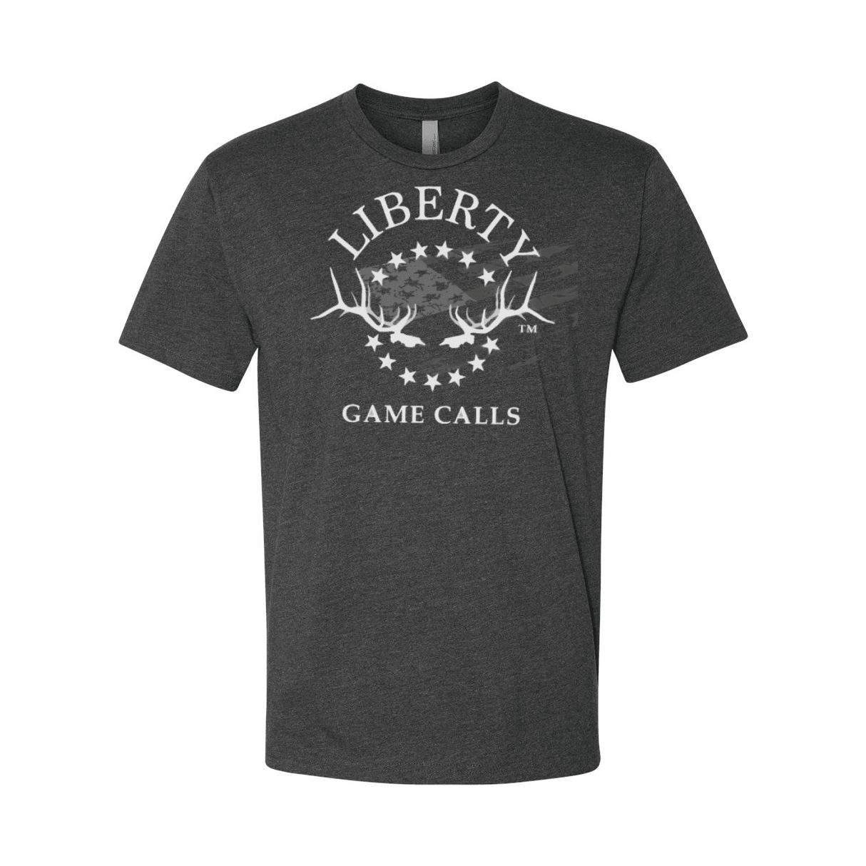 Men's T-Shirt: White Flag Logo - Liberty Game Calls 