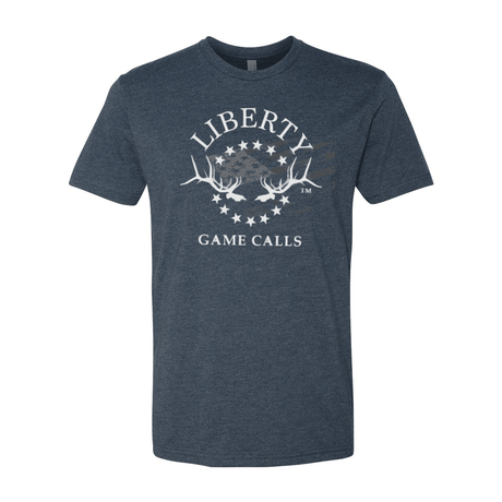 Men's T-Shirt: White Flag Logo - Liberty Game Calls 