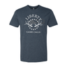 Men's T-Shirt: White Flag Logo - Liberty Game Calls 