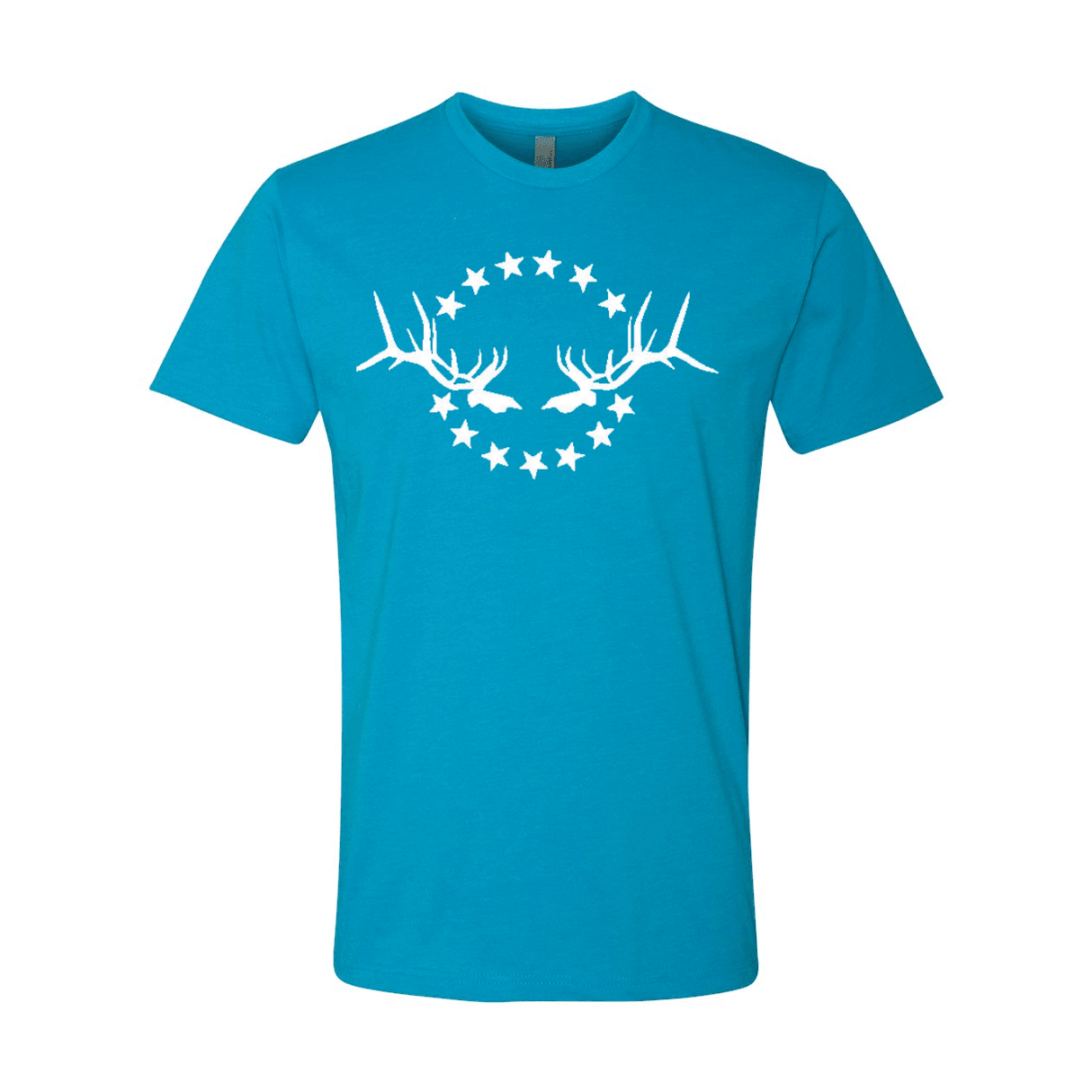 Men's T-Shirt: Simple White Logo - Liberty Game Calls 