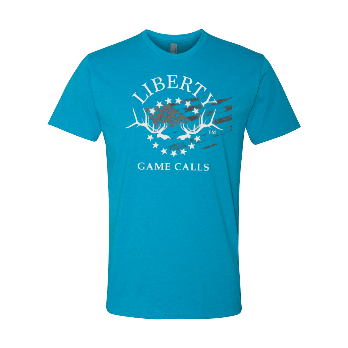 Men's T-Shirt: White Flag Logo - Liberty Game Calls 