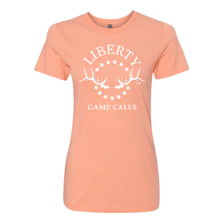 Women's T-Shirt: White Logo - Liberty Game Calls 