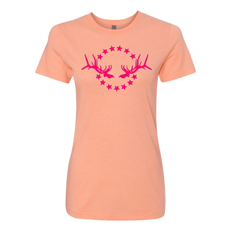Women's T-Shirt: Simple Pink Logo - Liberty Game Calls 