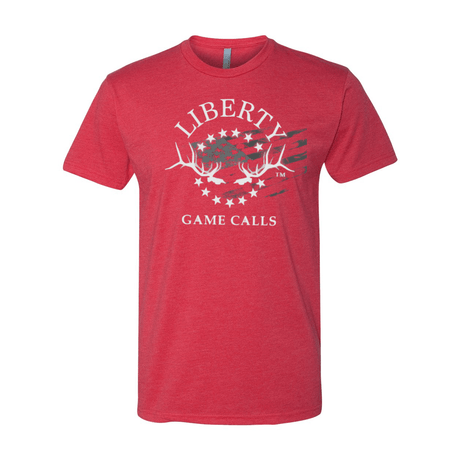 Men's T-Shirt: White Flag Logo - Liberty Game Calls 
