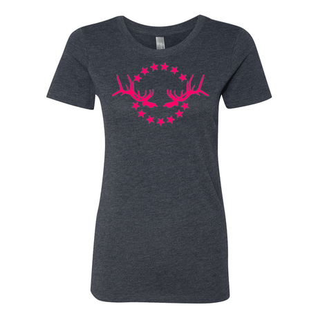 Women's T-Shirt: Simple Pink Logo - Liberty Game Calls 