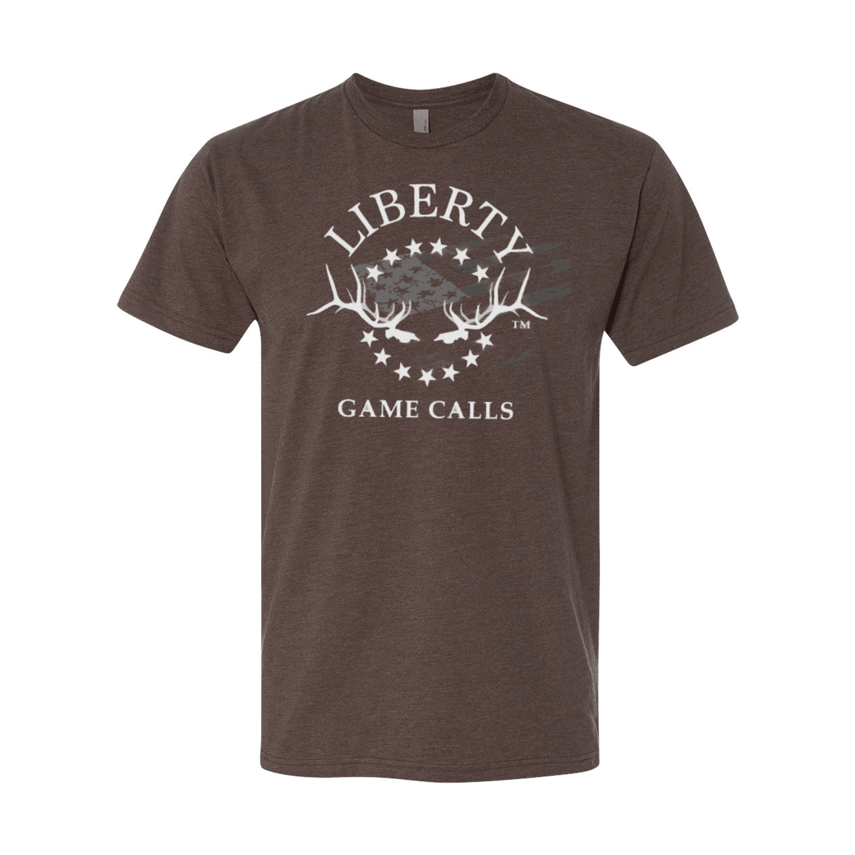 Men's T-Shirt: White Flag Logo - Liberty Game Calls 