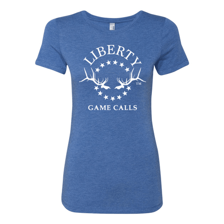 Women's T-Shirt: White Logo - Liberty Game Calls 