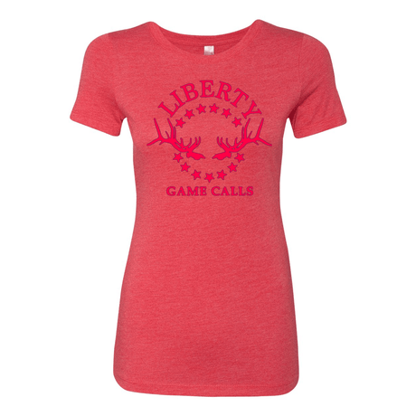 Women's T-Shirt: Pink Logo - Liberty Game Calls 