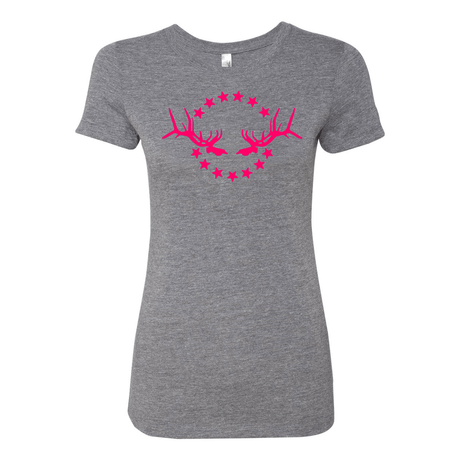 Women's T-Shirt: Simple Pink Logo - Liberty Game Calls 