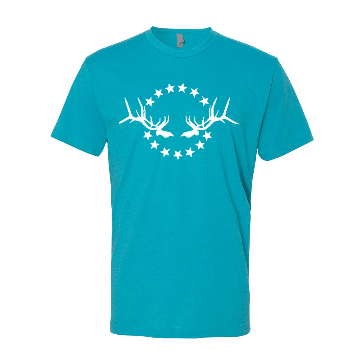 Men's T-Shirt: Simple White Logo - Liberty Game Calls 