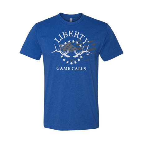 Men's T-Shirt: White Flag Logo - Liberty Game Calls 