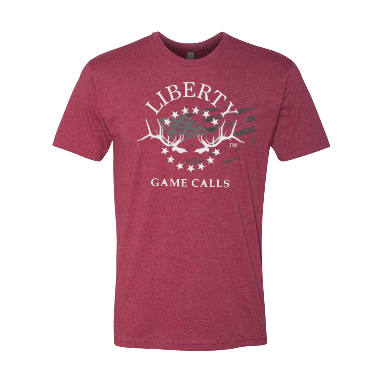 Men's T-Shirt: White Flag Logo - Liberty Game Calls 