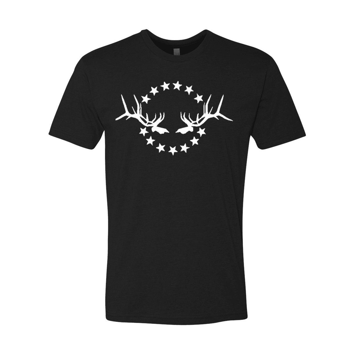 Men's T-Shirt: Simple White Logo - Liberty Game Calls 