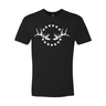 Men's T-Shirt: Simple White Logo - Liberty Game Calls 