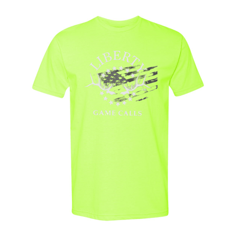 Men's T-Shirt: White Flag Logo - Liberty Game Calls 