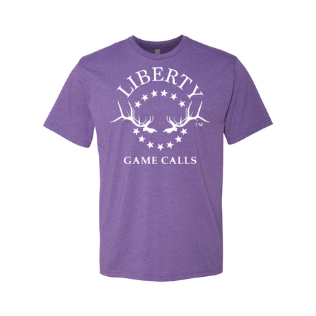 Men's T-Shirt: White Logo - Liberty Game Calls 